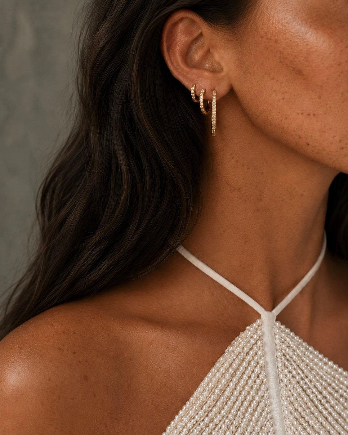 Aquila Earrings i størrelse M, S og XS i 18K forgyldt sterlingsølv