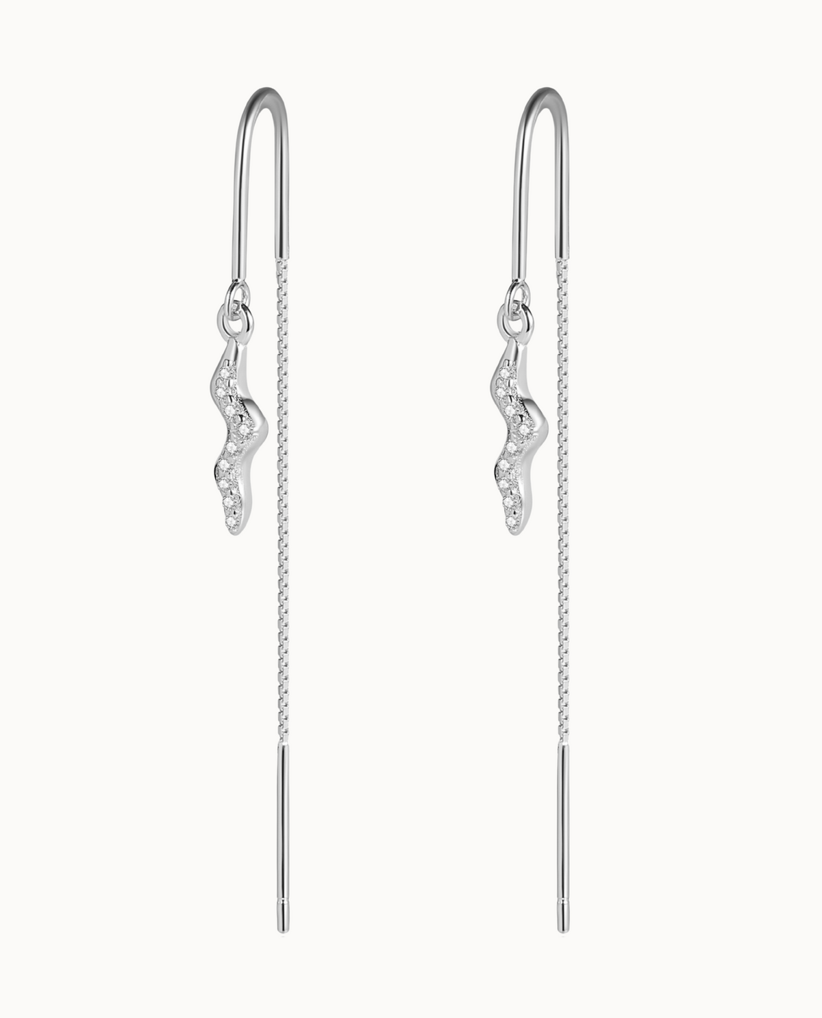 Ascella Earrings in 925 sterling zilver – oorknopjes met mooie details