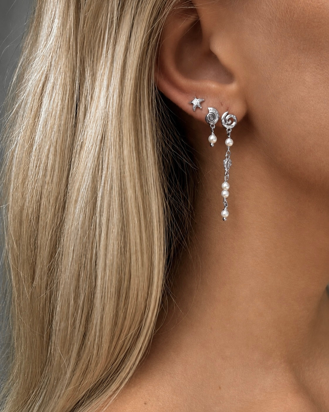 Cayman Earrings og Aruba i 925 sterlingsølv stylet sammen
