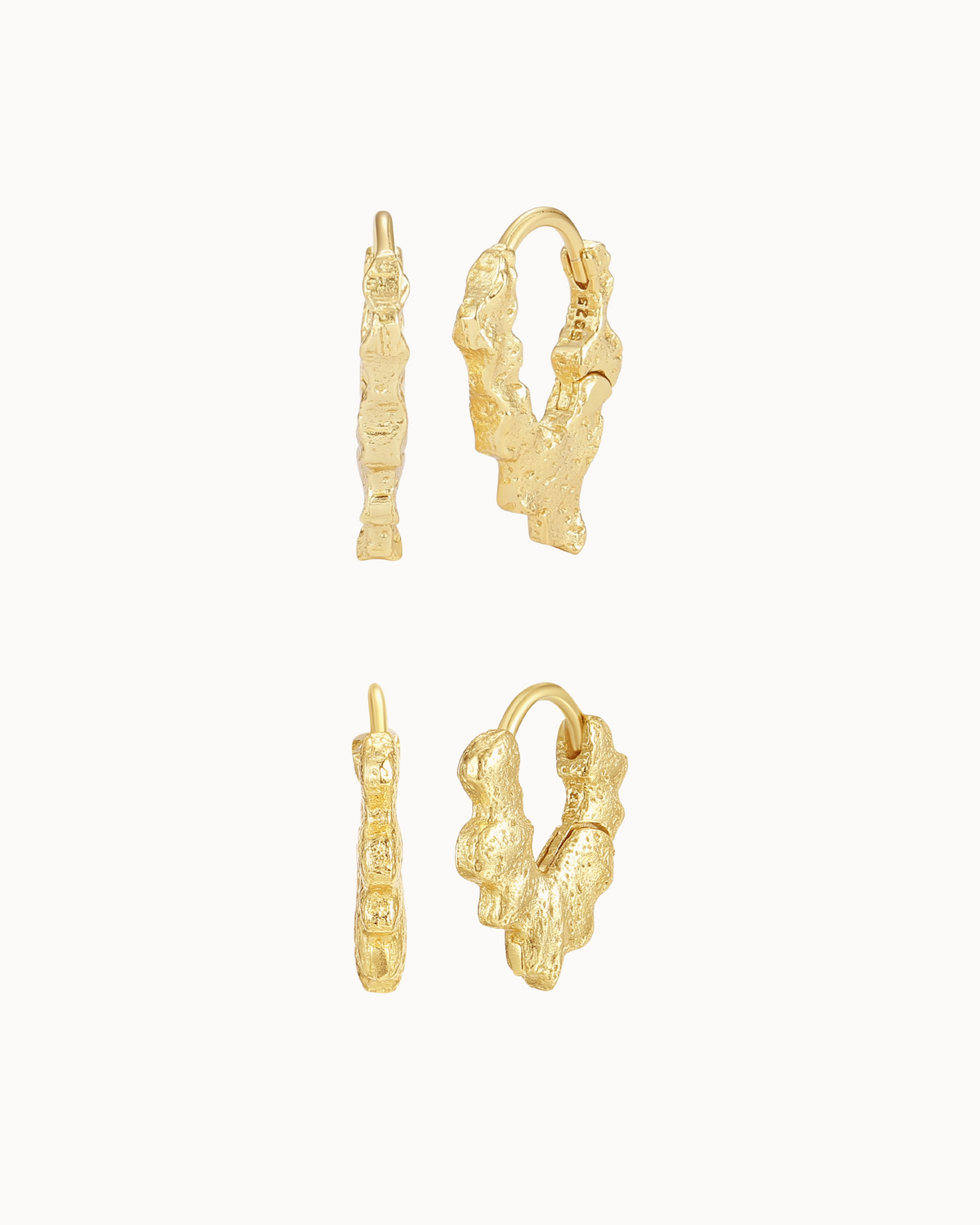 Nagaina & Nagini Gift Set i forgyldt sølv – to par øreringe