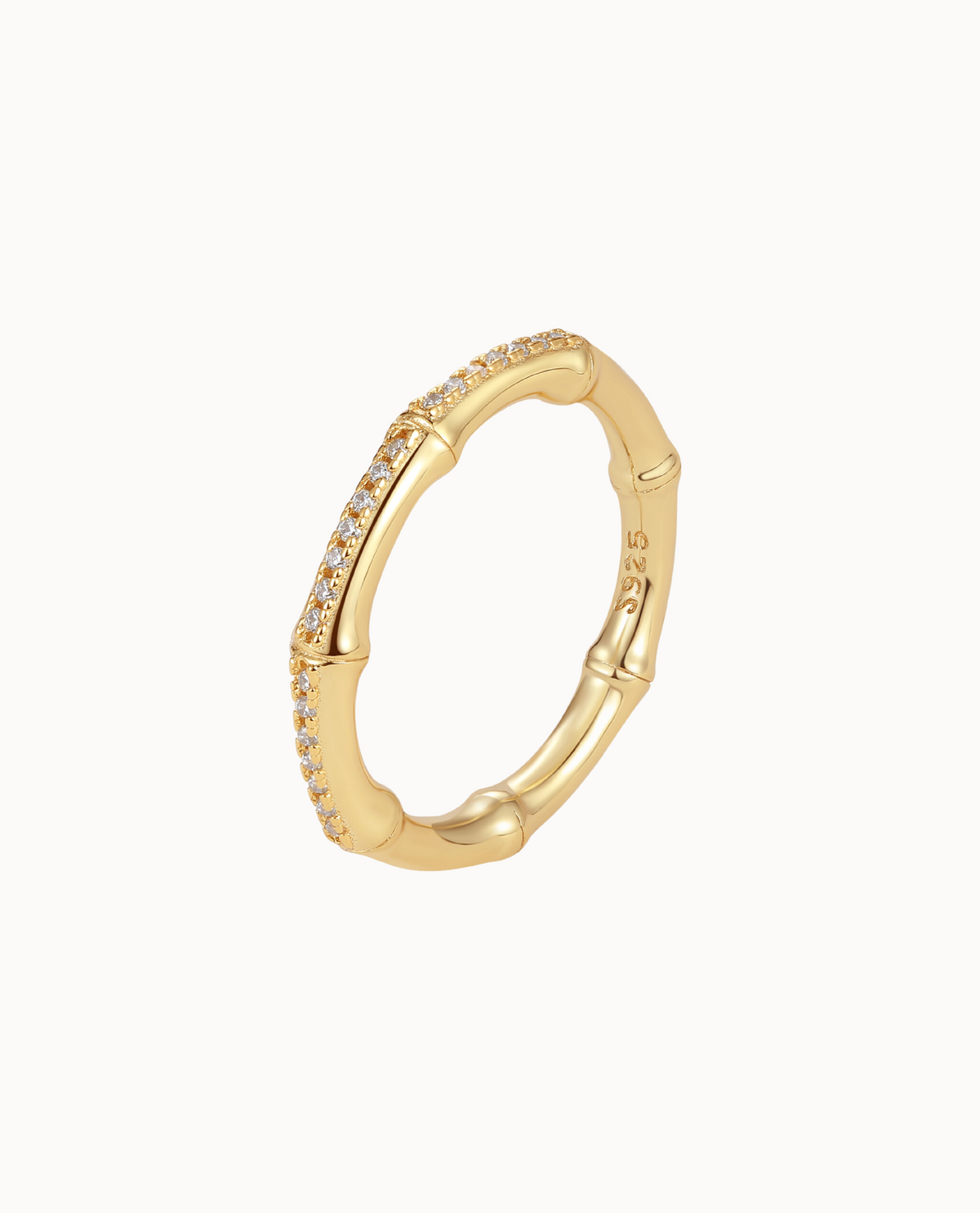 Li Ring in 18K verguld sterling zilver uit de Bamboo Collectie