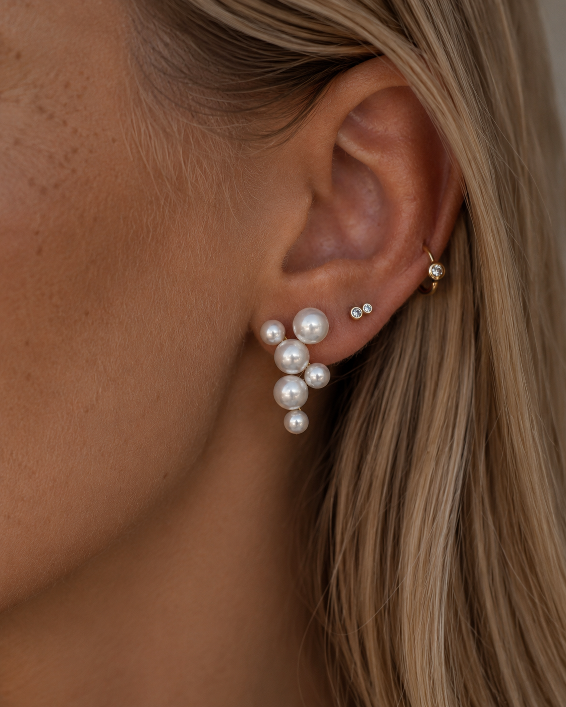 Megha Earrings aus vergoldetem 925er Sterlingsilber für Alltag und Feste
