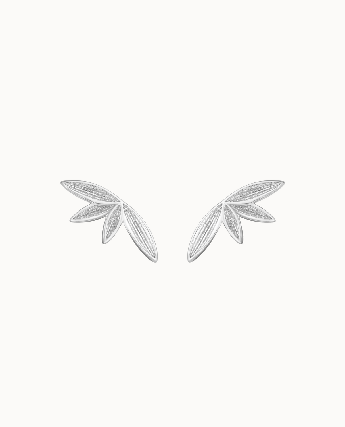 Meili Petite Studs in 925 sterling zilver – oorknopjes geïnspireerd door bamboebladeren