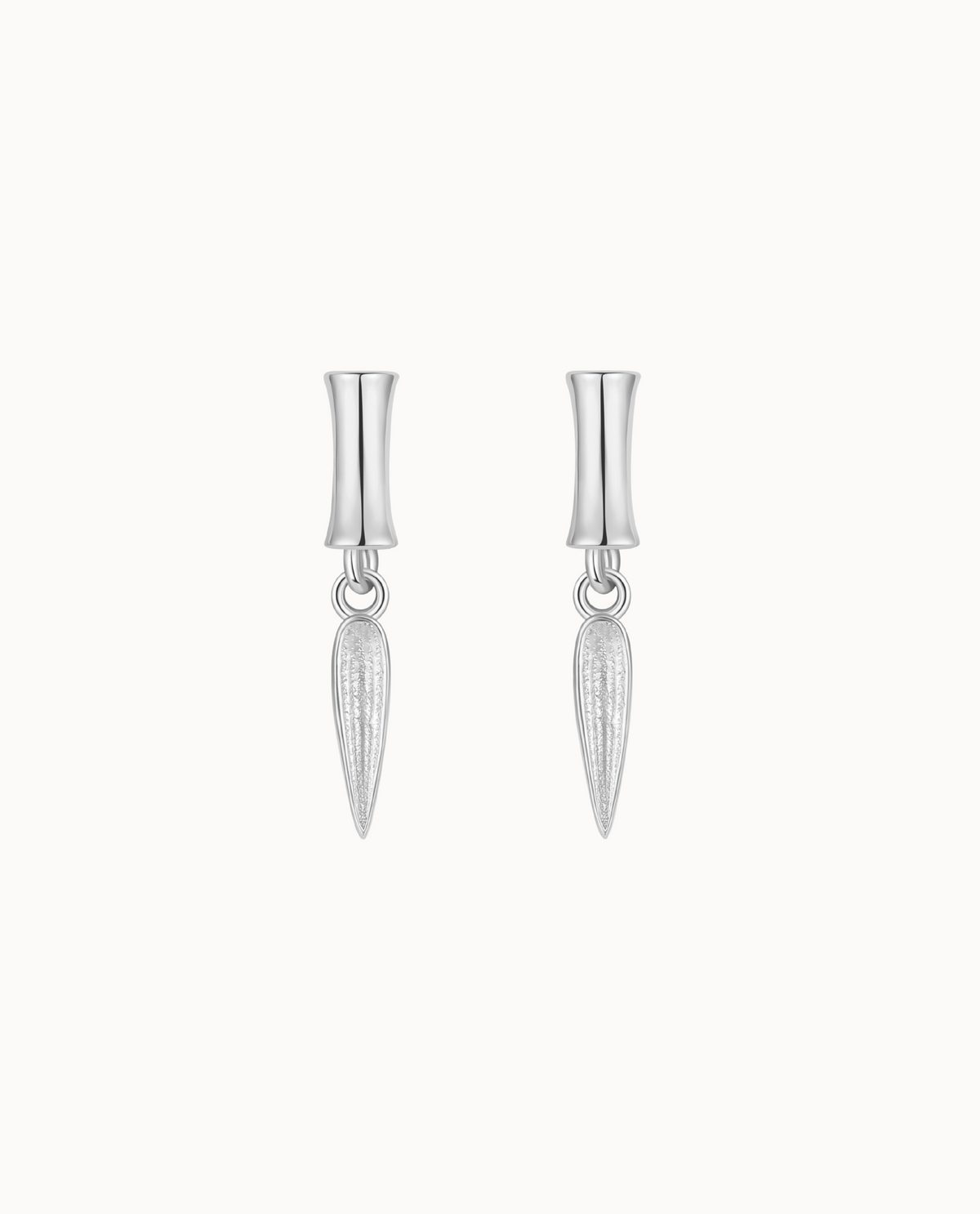 Nuo Earrings in 925 sterling zilver geïnspireerd door bamboe