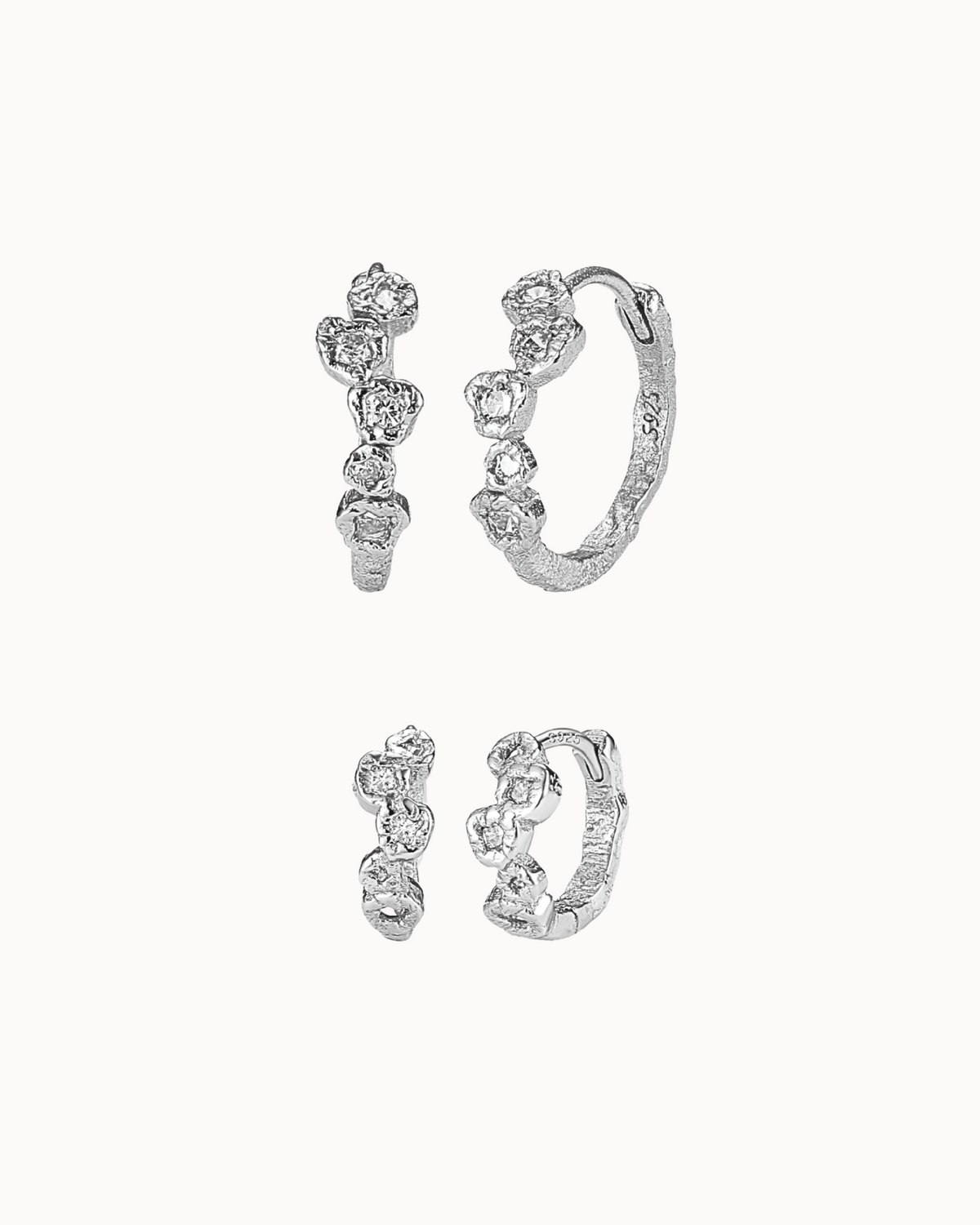 Onda & Naiara Gift Set with two pairs of hoops in 925 sterling silver