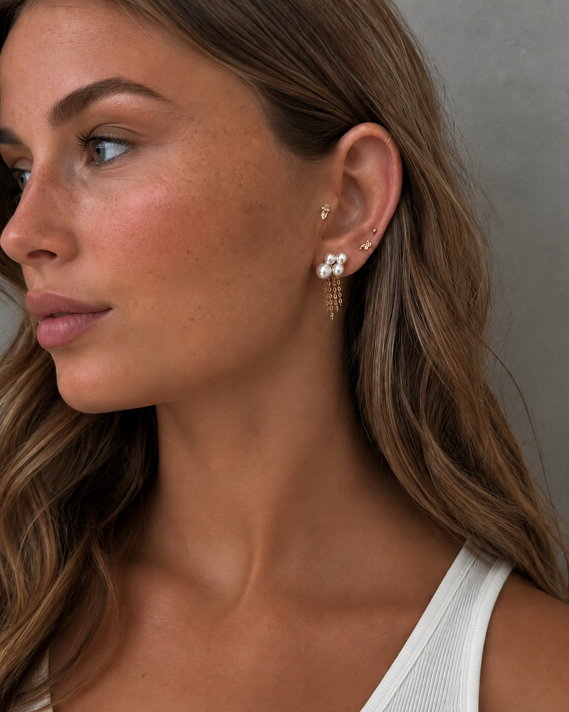 Pelagia Earrings in verguld zilver uit de Siren-collectie
