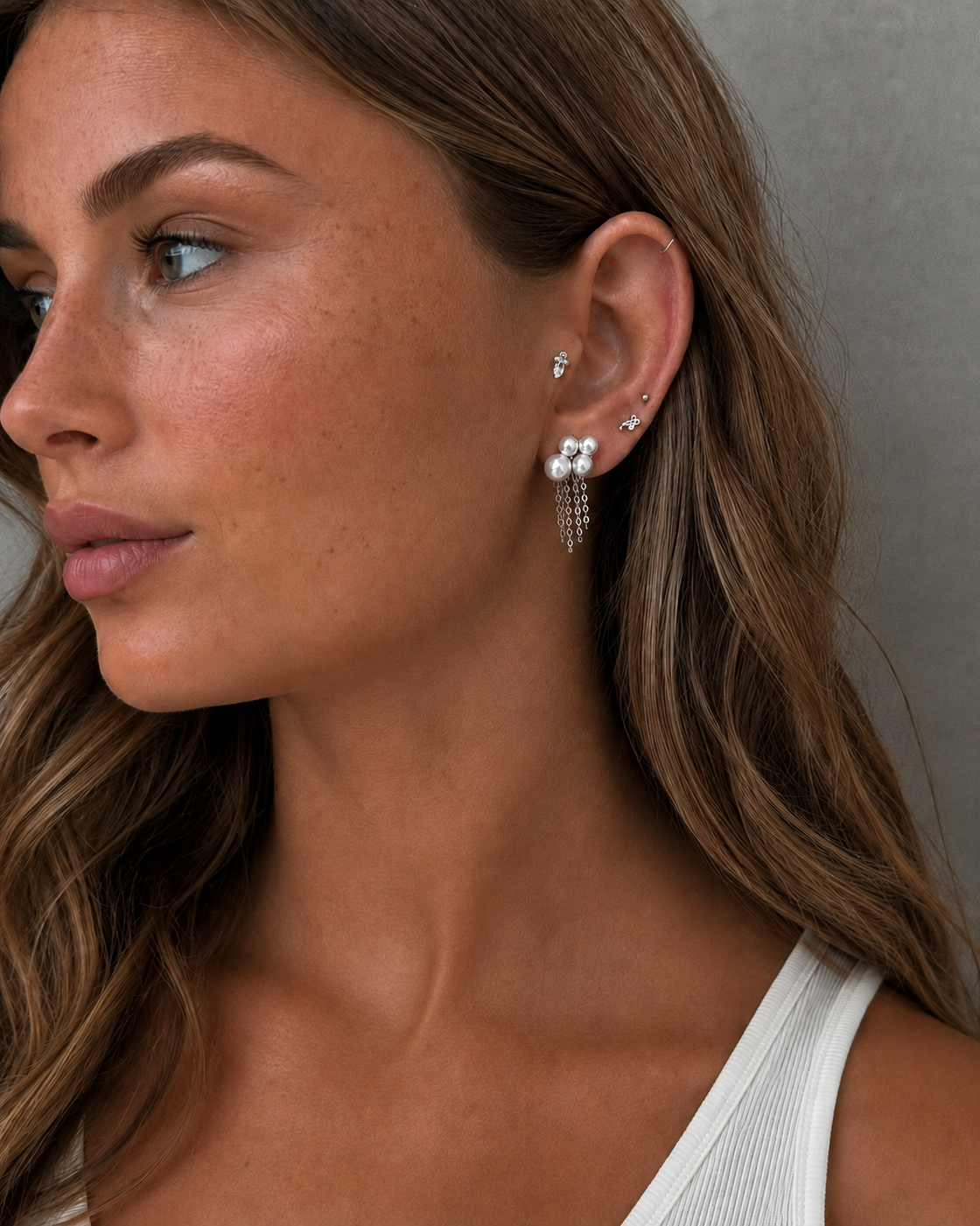 Pelagia Earrings in 925 sterling zilver uit de Siren collectie