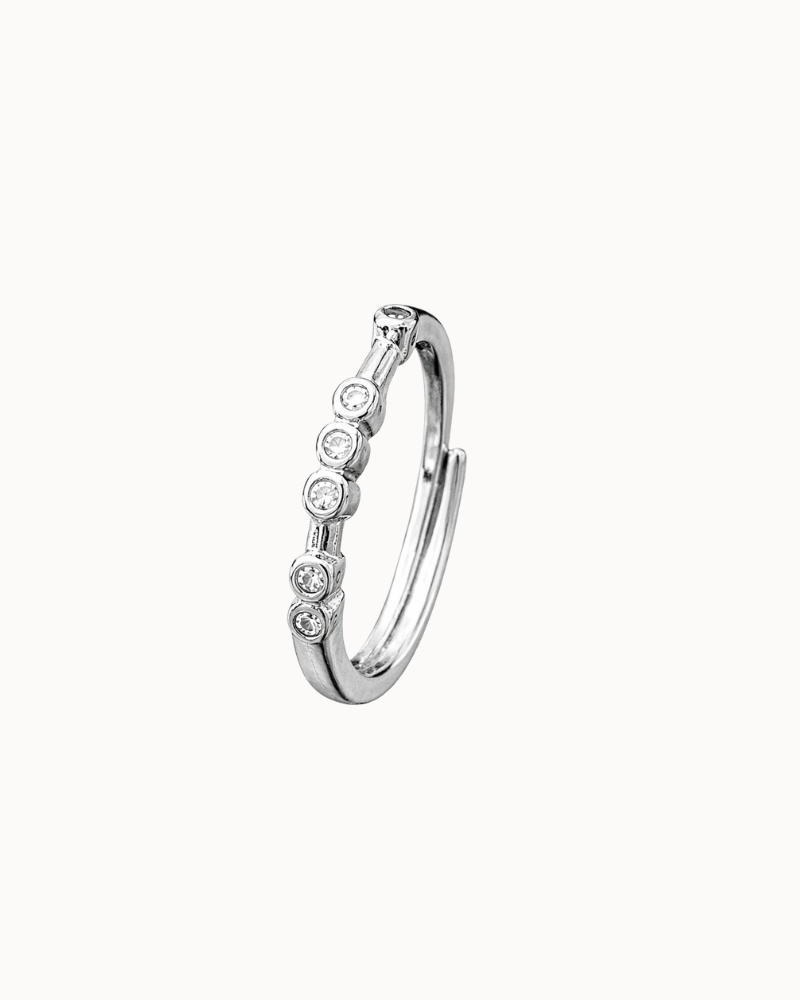 Ravana ring i 925 sterlingsølv i justerbar størrelse 48-58