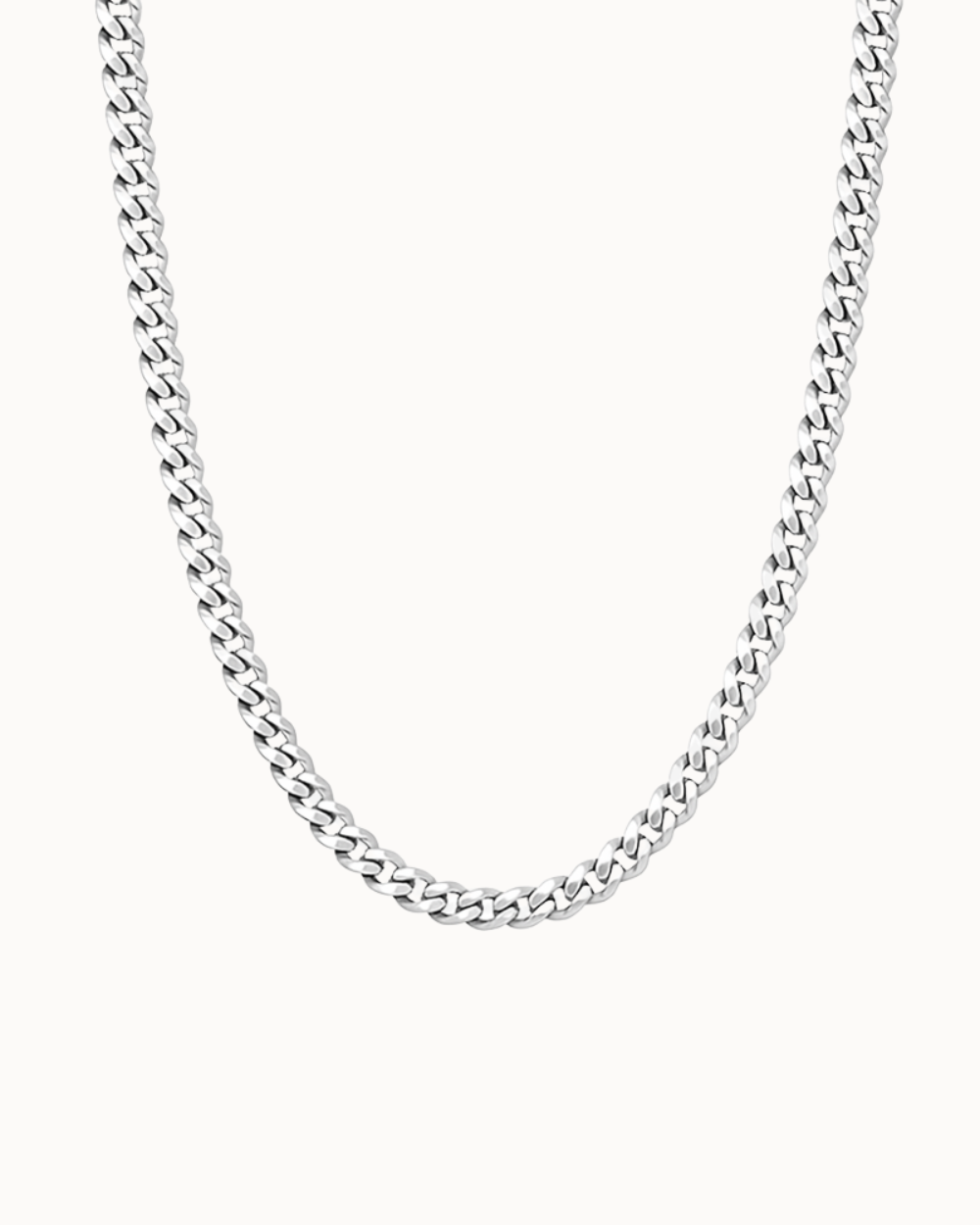 Rogue Chain 4,5 mm herrhalsband i silverfärgat rostfritt stål med chunky kedjelänkar