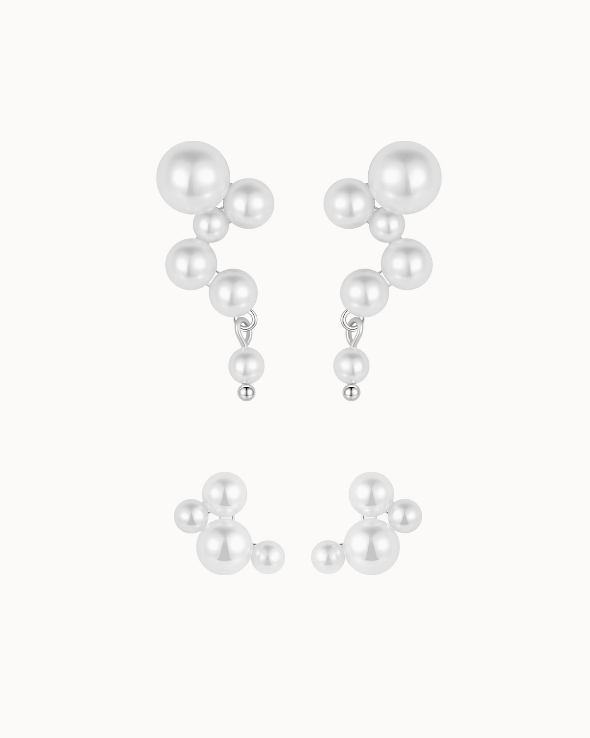 Dimah & Esen Gift Set i sølv – to par øreringe