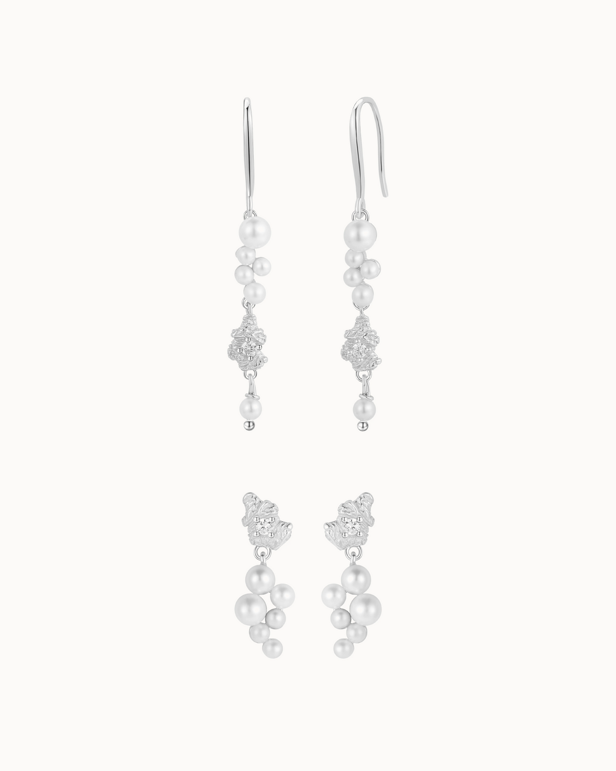 Illone & Innes Gift Set i sølv – to par øreringe