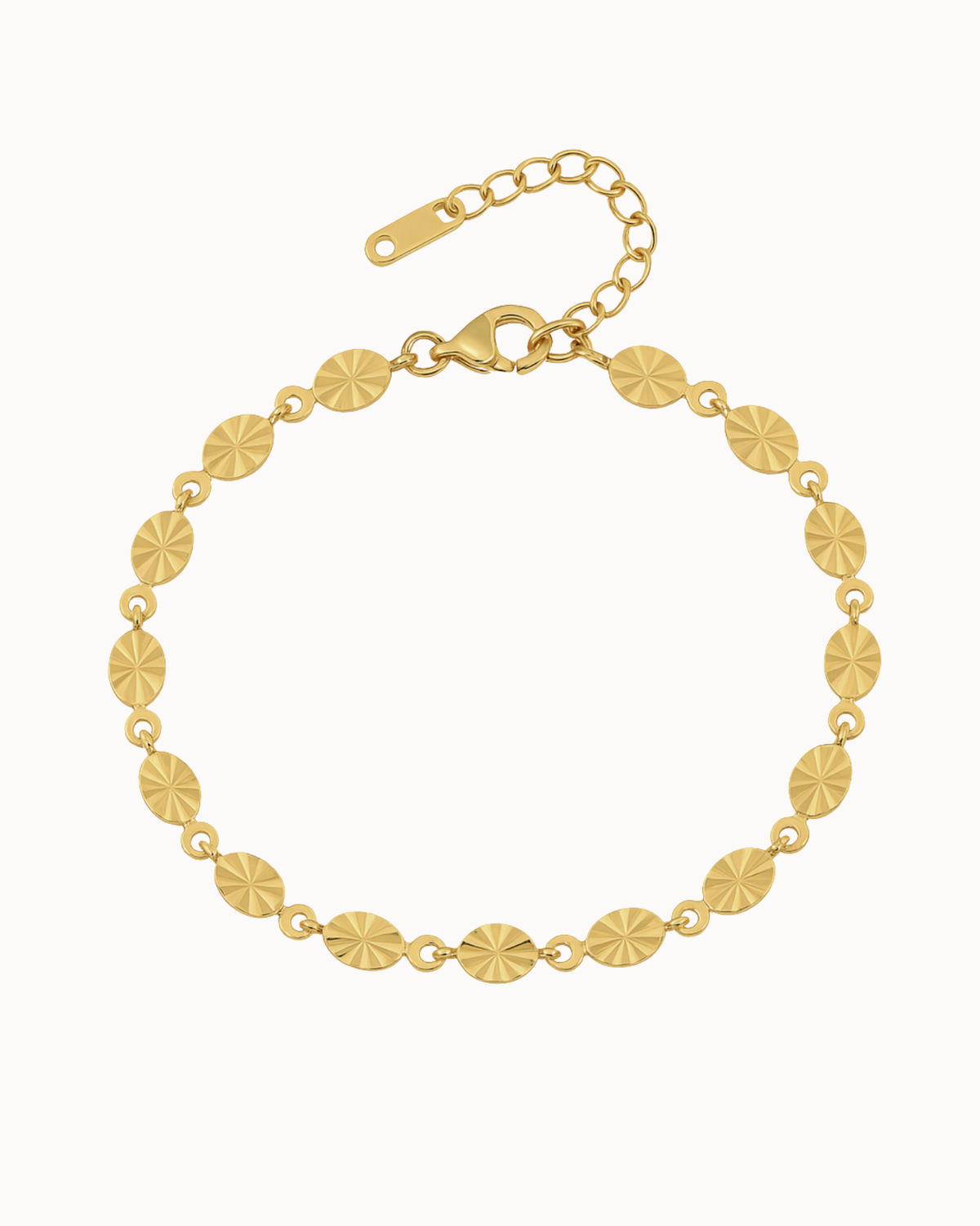 Soleil armband in 18K verguld roestvrij staal met zoninspirerende details