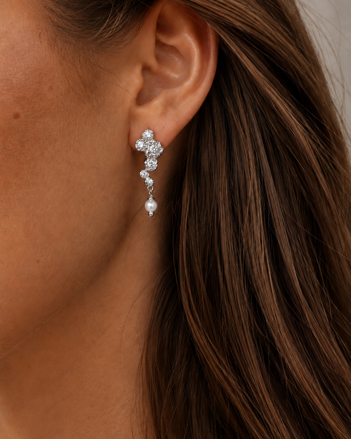 Solenne earrings in 925 sterling silver with fine details