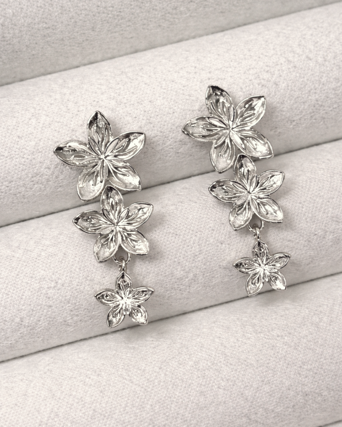Tiara Earrings in silver from the Coastal Dreams Collection