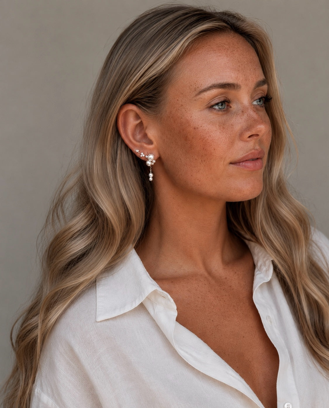Tulia Petite Studs in zilver uit de Tidal Blossom-collectie