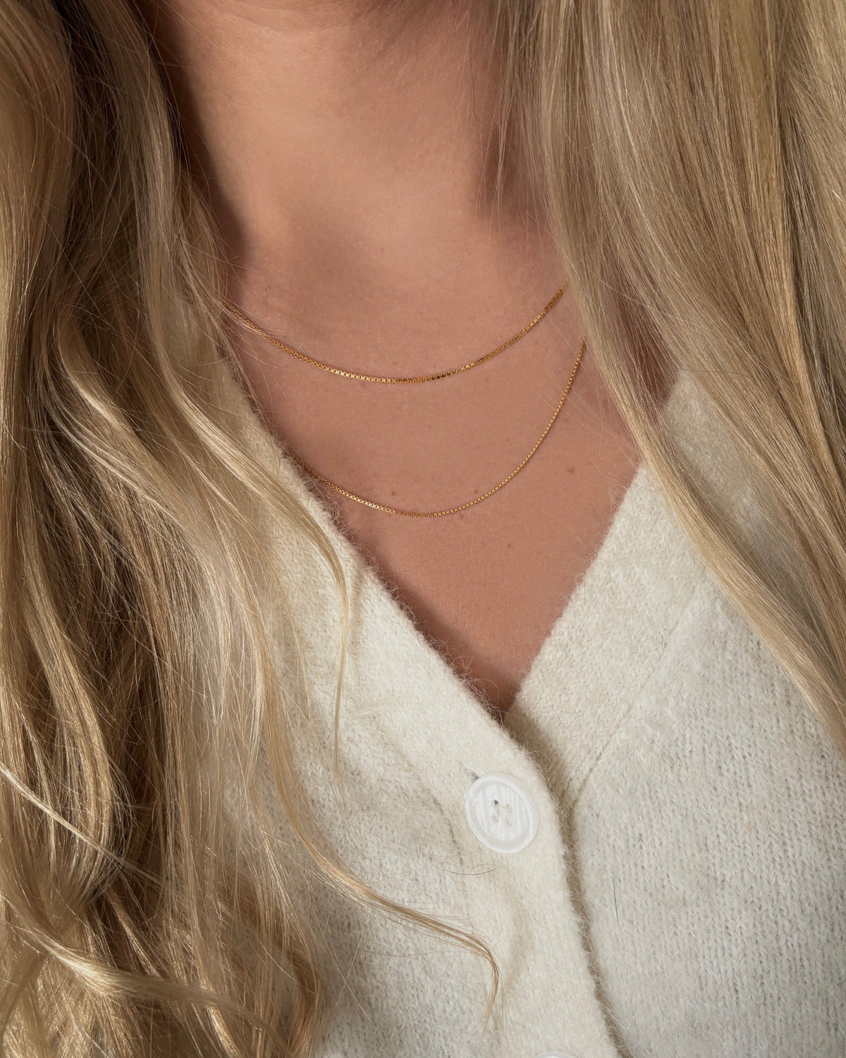 Verguld Venezia ketting, een eenvoudige en klassieke ketting met verstelbare lengte