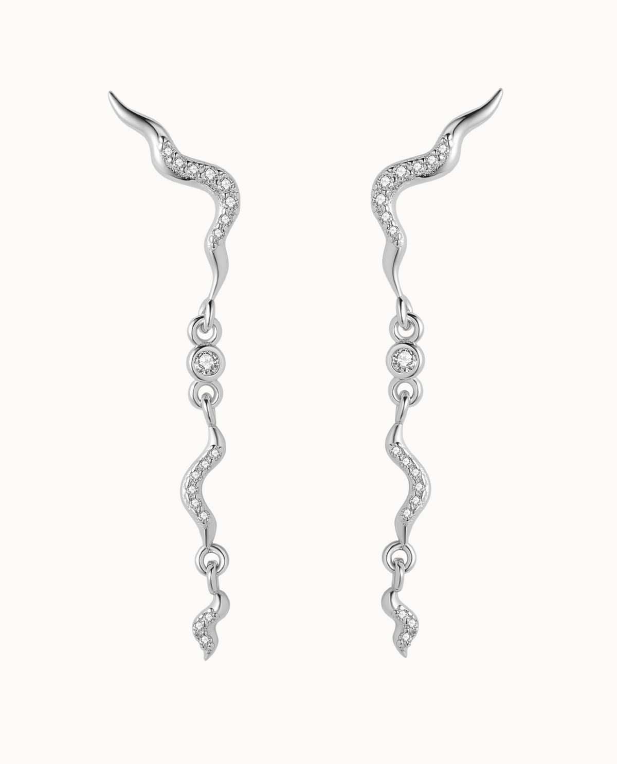Venus Earrings i 925 sterlingsølv, der snor sig op ad øreflippen