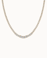 Aurelia Tennis Necklace - Forgyldt