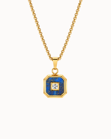 Romeo Necklace - Gold Plated/Blue