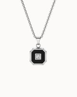 Romeo Necklace - Silver-colored/Black