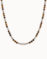Zayn Necklace - Silver-colored/Brown