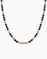 Zayn Necklace - Silver-colored/Black
