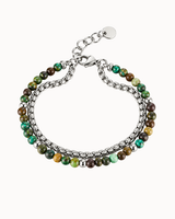 Ares Bracelet - Silver-colored/Green