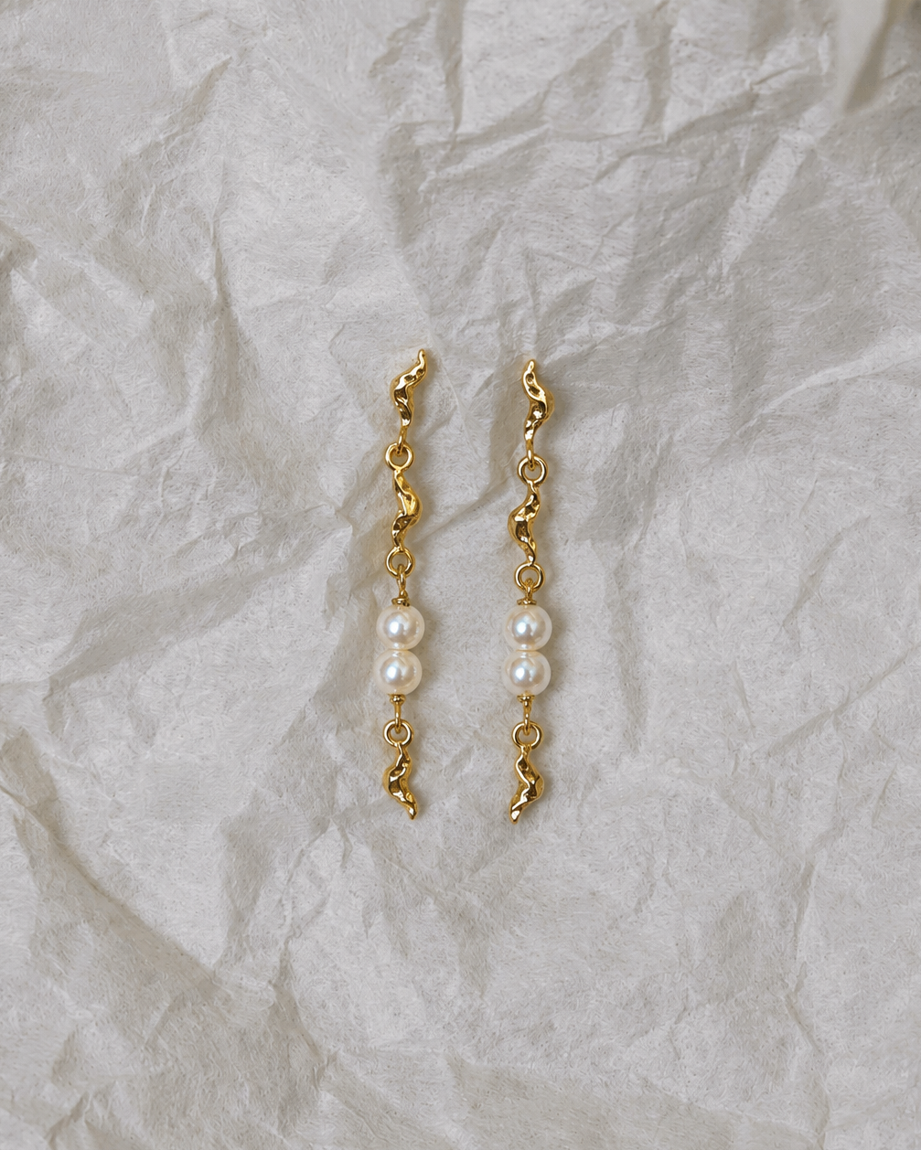 Blaine Earrings in verguld zilver uit de Siren collectie