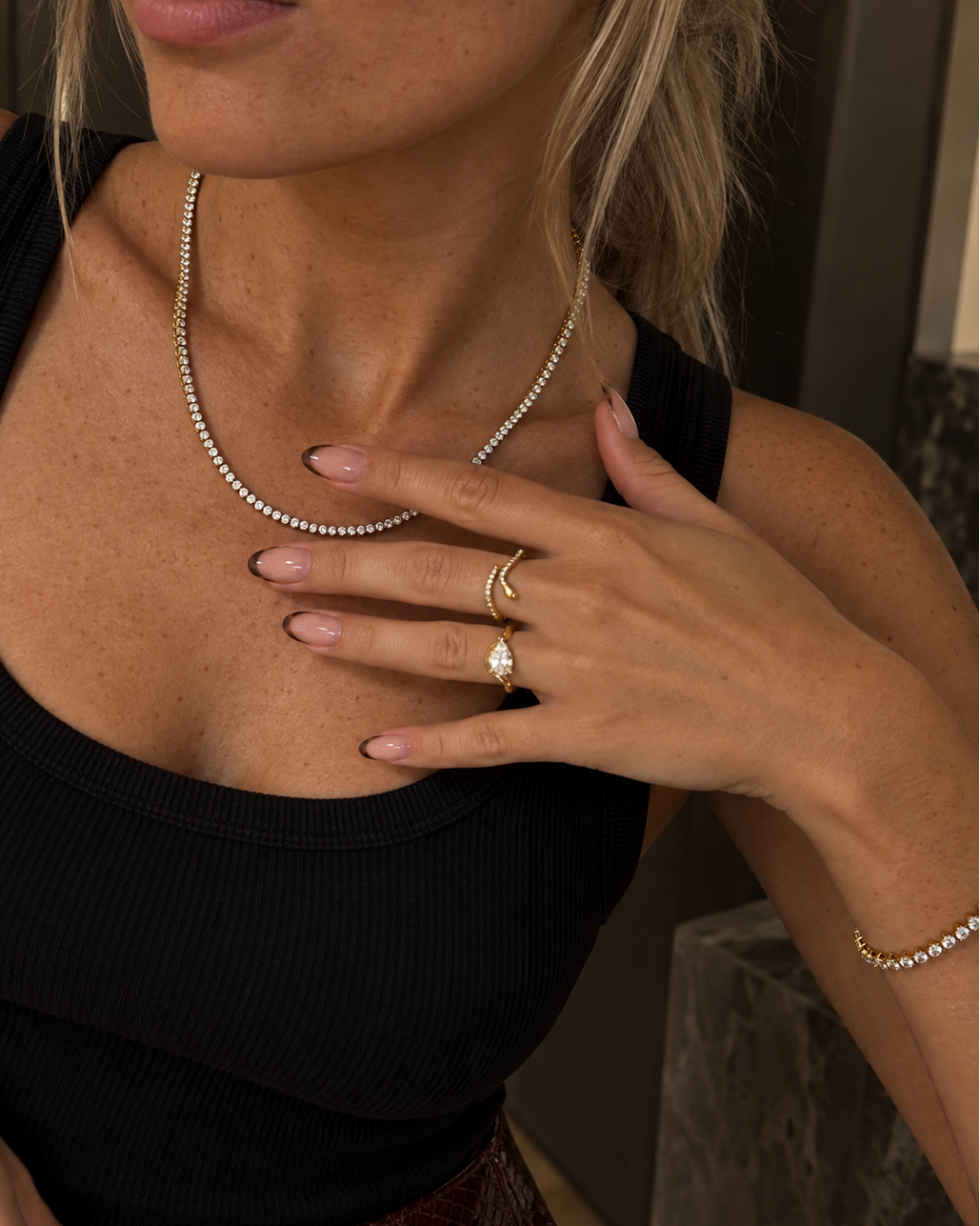 Vergoldeter Boa Ring, inspiriert von der Form einer Schlange