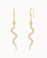 Cobra Earrings - Vergoldet