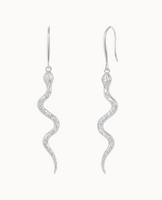 Cobra Earrings - Silber