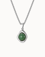 Cosmo Necklace - Sølvfarvet/grøn