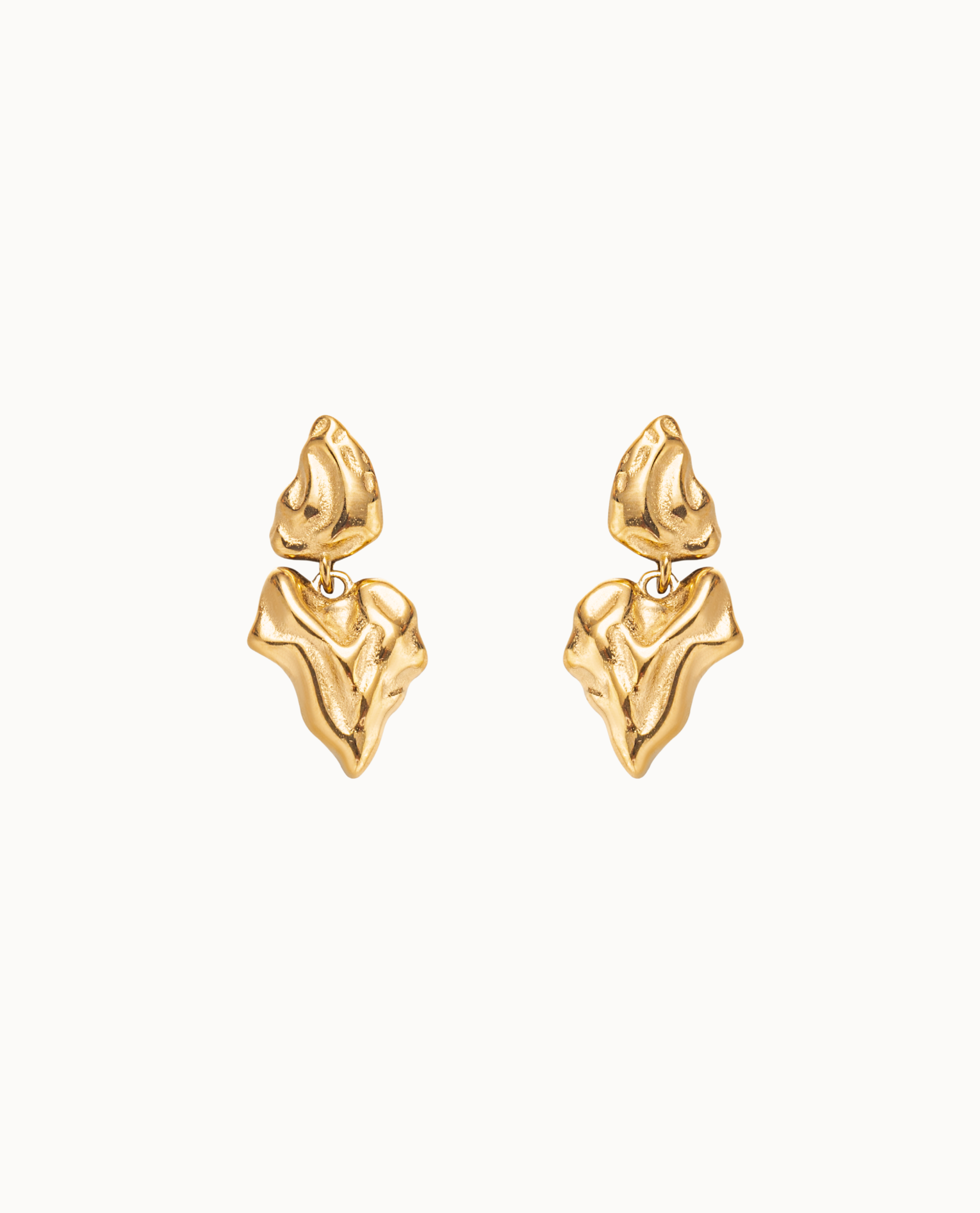 Crush Earrings – statement-oorbellen in 14K verguld, waterbestendig roestvrij staal
