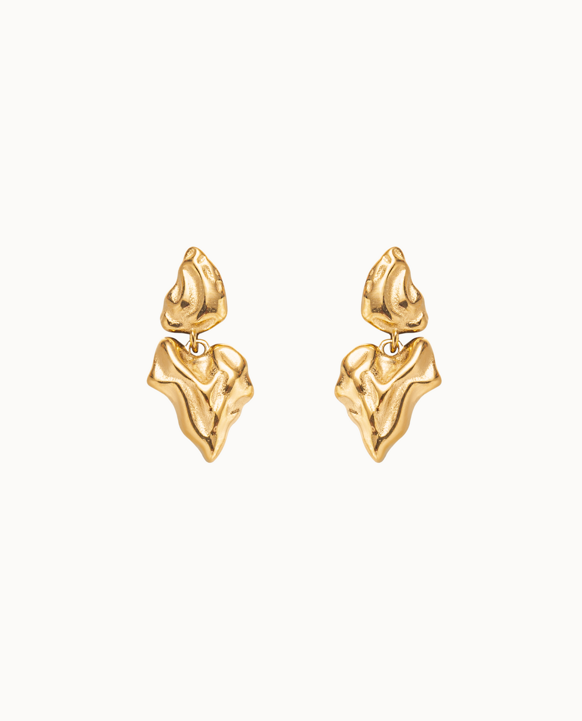 Crush Earrings – statement-oorbellen in 14K verguld, waterbestendig roestvrij staal