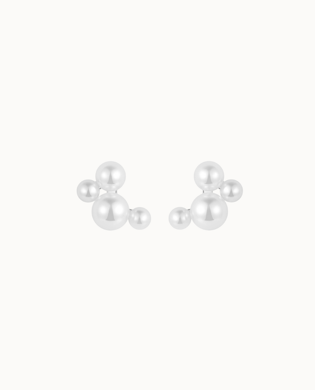 Dimah Earrings aus 925er Sterlingsilber mit Perlmuttperlen aus natürlichem Perlmutt