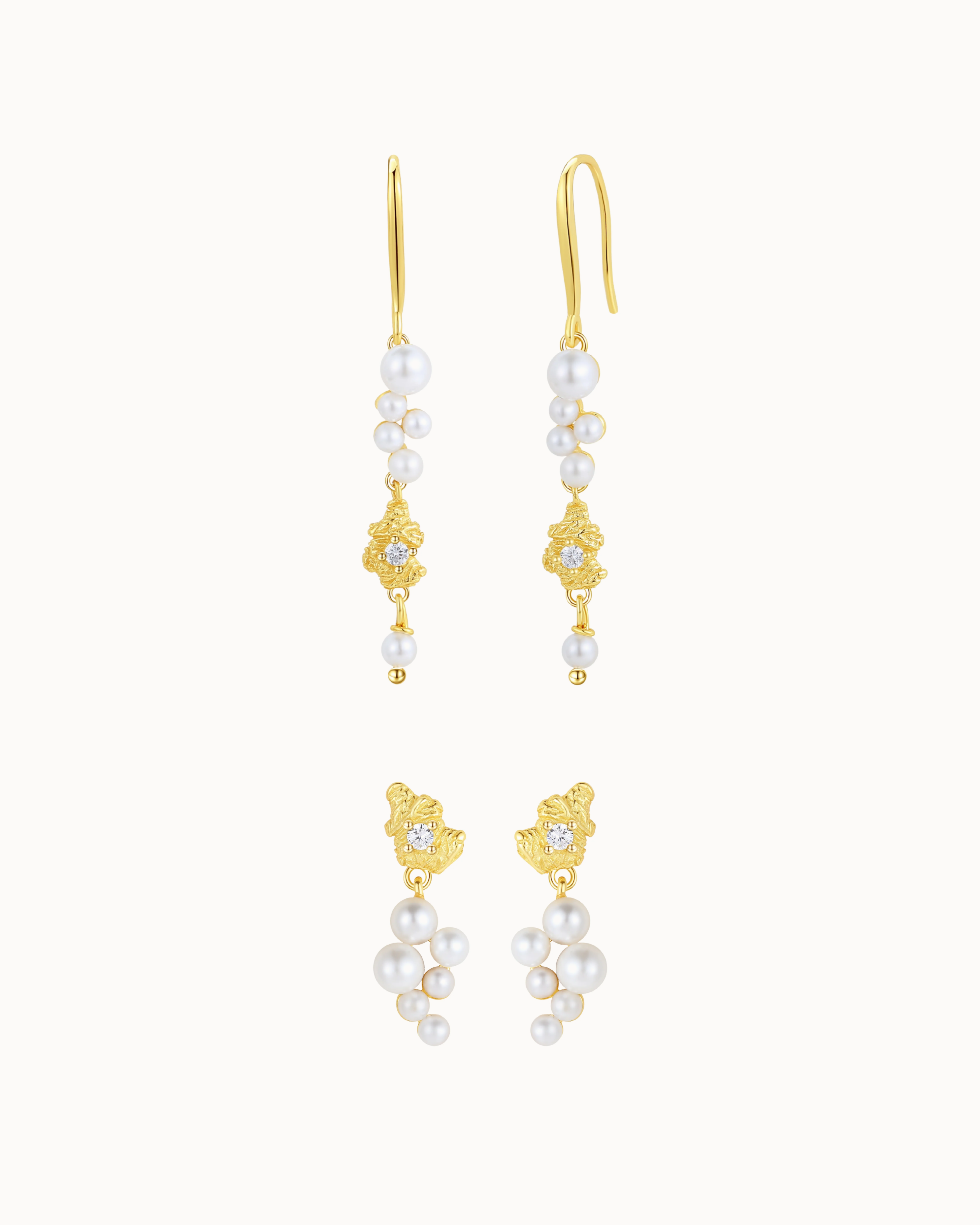 Illone & Innes Gift Set in gold-plated 925 sterling silver – two pairs of earrings