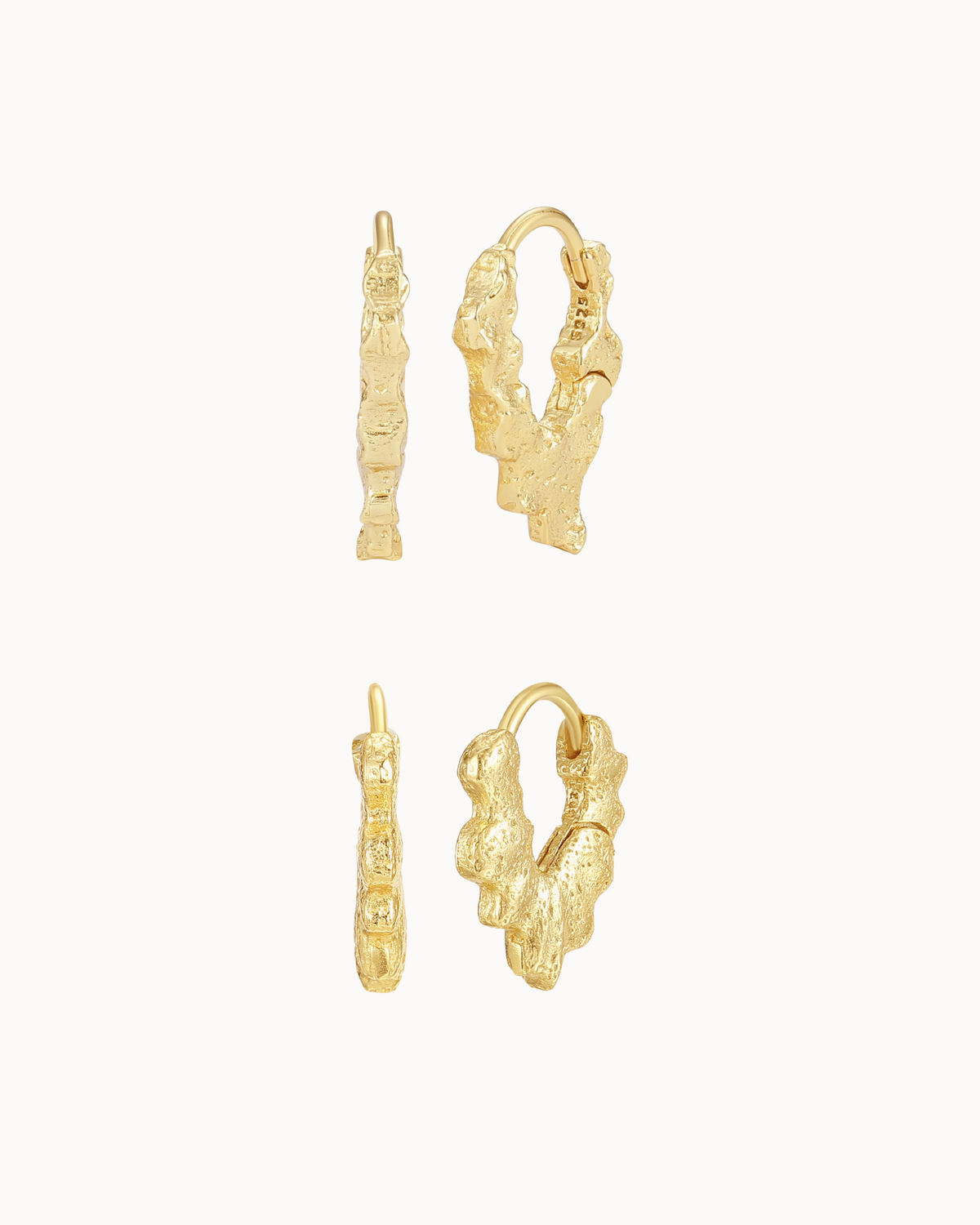 Nagaina & Nagini Gift Set i forgyldt sølv – to par øreringe