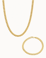 Rogue Bracelet & Chain Gift Set - Forgyldt