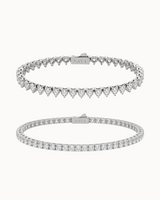 Lova & Oraya Tennis Gift Set - Verzilverd