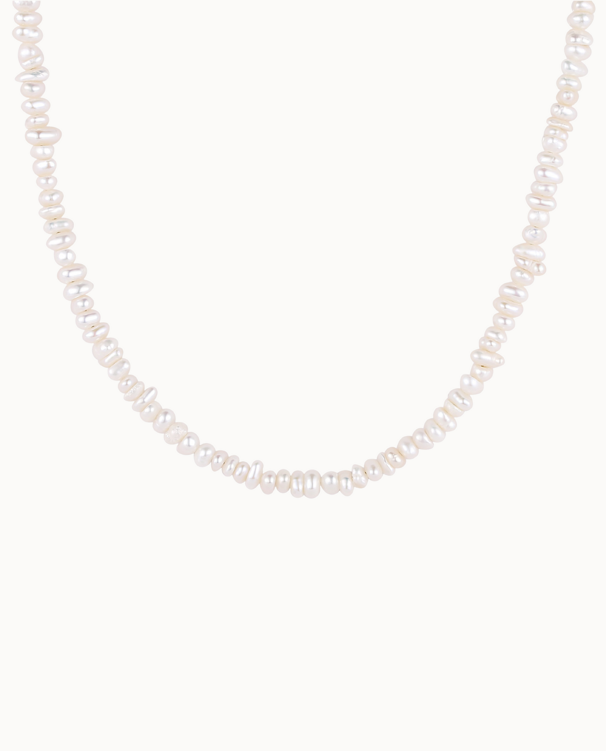 Galia Necklace aus 18K vergoldetem Sterlingsilber mit kleinen Süßwasserperlen