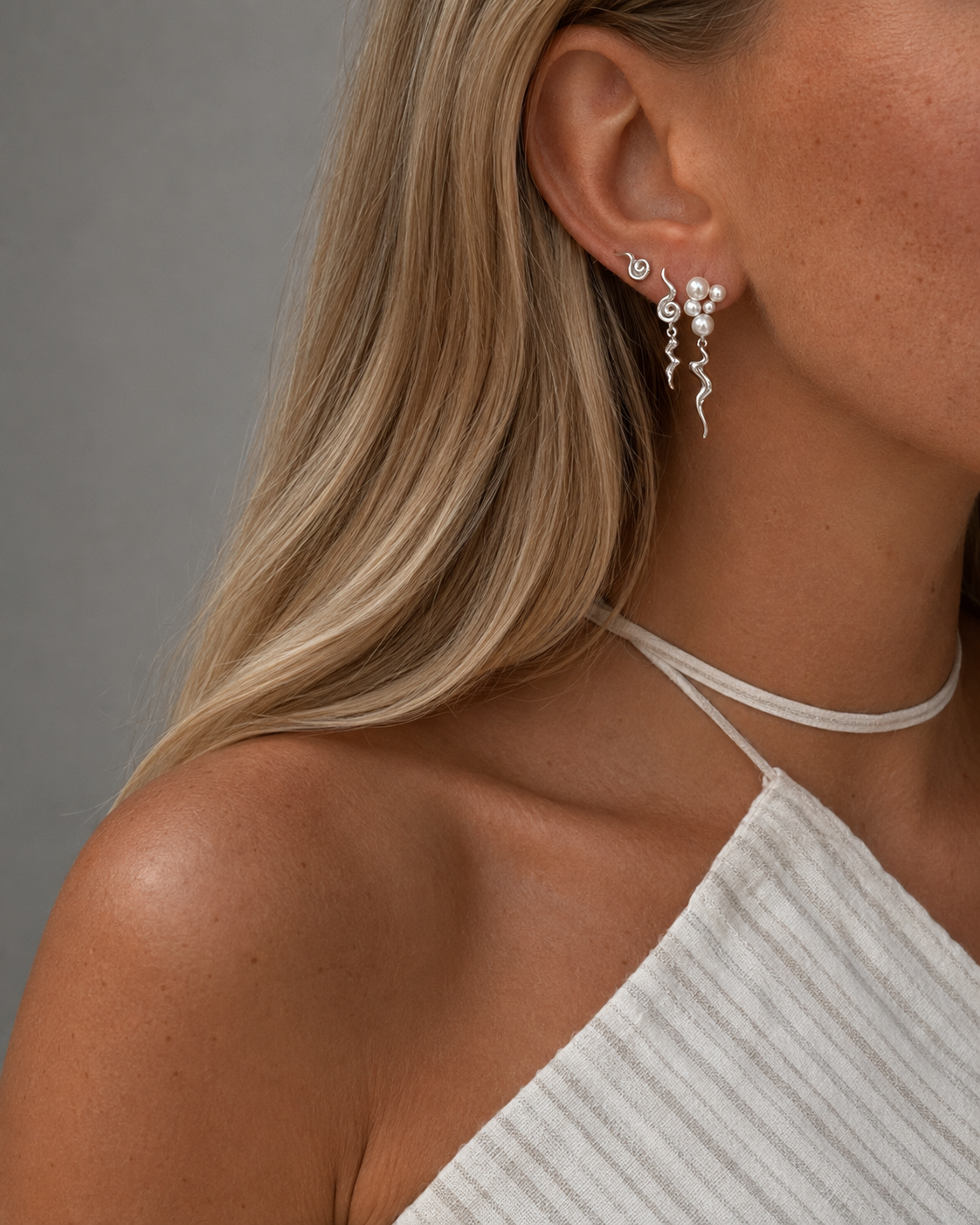 Kanasu, Sadira en Joya Petite oorbellen in sterling zilver