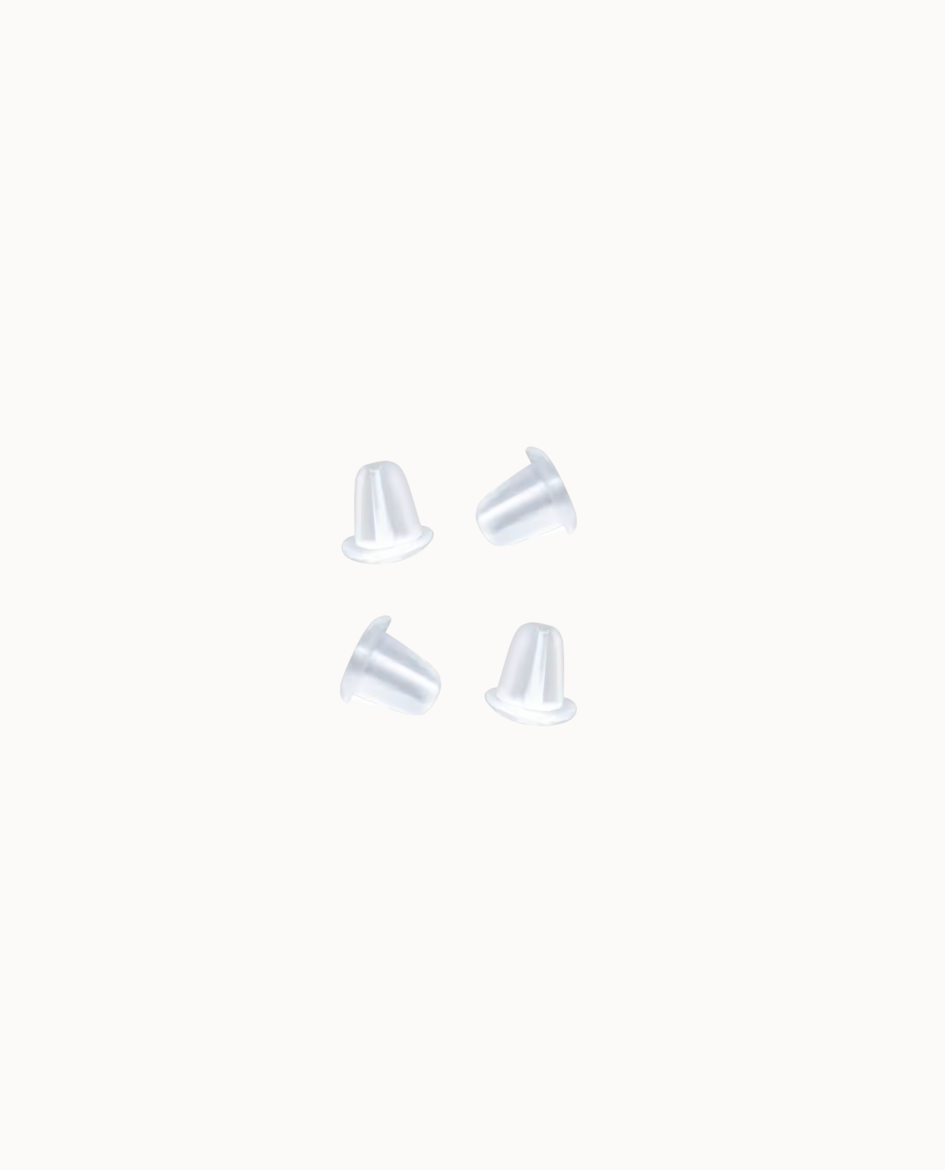 4 rubber earring backs