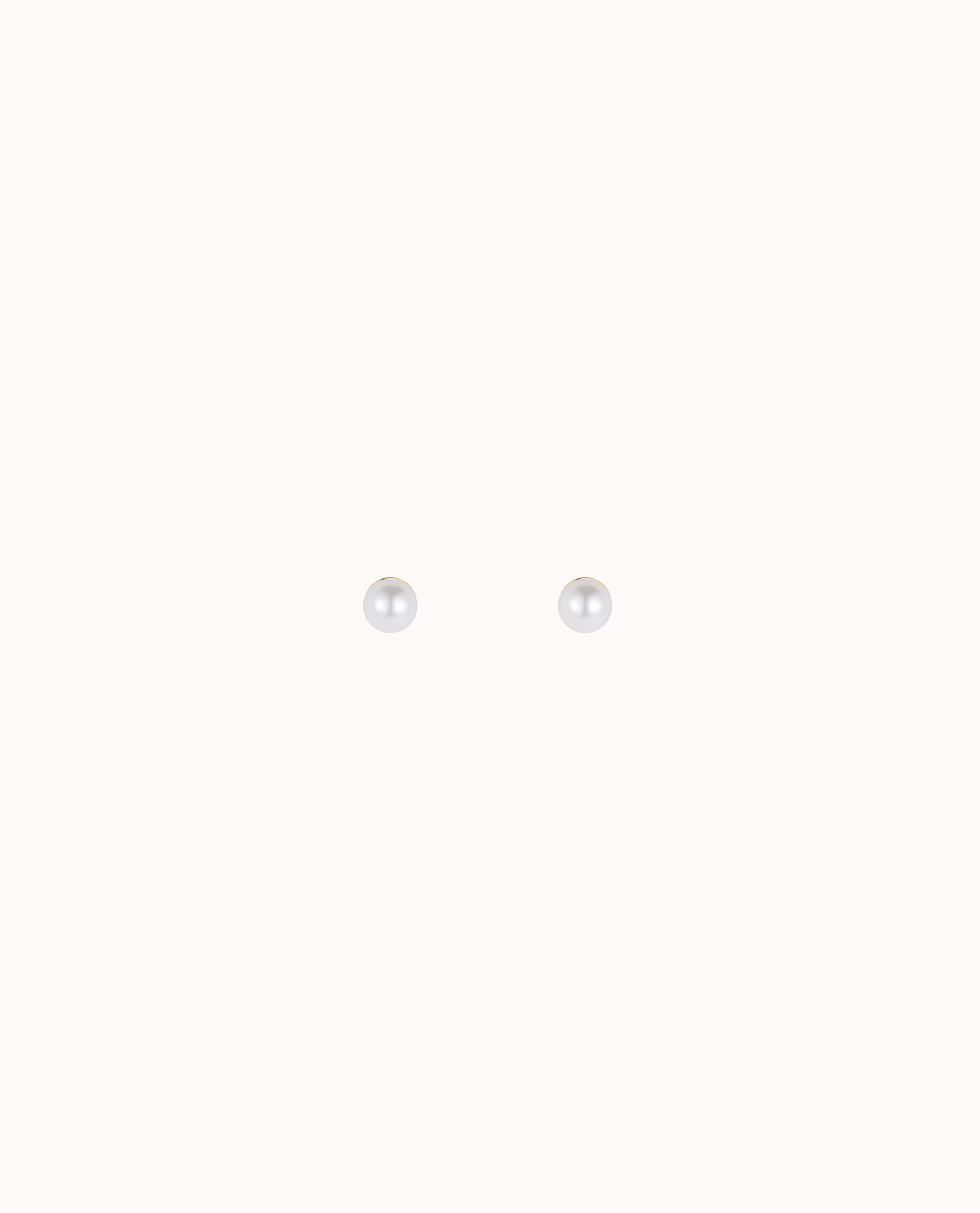 Lily Petite Studs in 18K gold-plated sterling silver – tiny pearl studs
