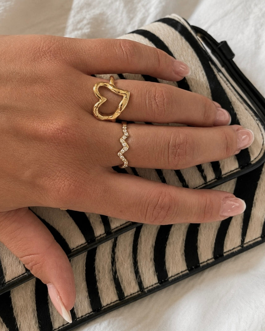 Love Ring i forgyldt udførelse