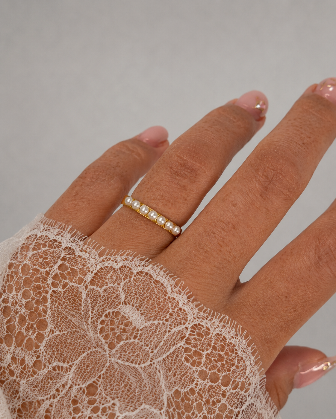 Lulu verguld ring in maat 52