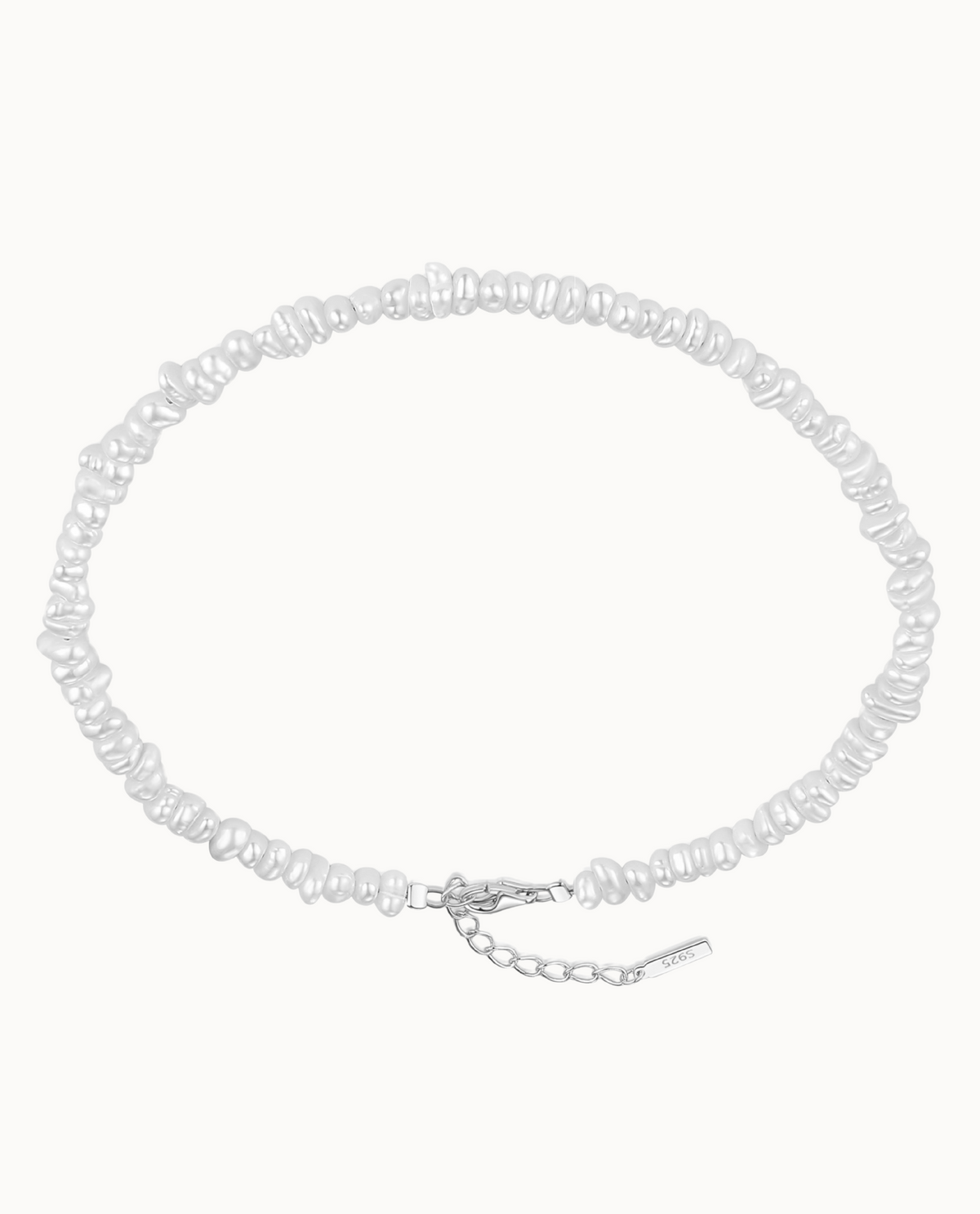Marley Anklet in 925 sterling silver – anklet with small freshwater pearls