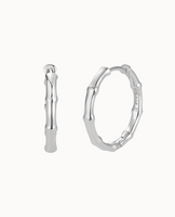 Mei Earrings L - Silber
