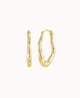 Nerea Earrings L - Forgyldt
