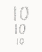Elio Earrings Stack Set - Sølv