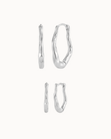 Nerea Earrings Stack Set - Sølv